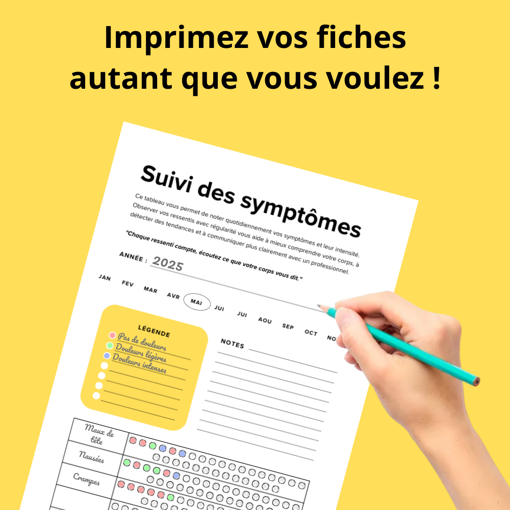 Tracker Endométriose | Suivi des Symptômes, Cycles & Traitements Madame Patch