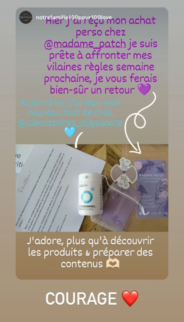 avis 6 cliente madame patch naturel pour crampes règles