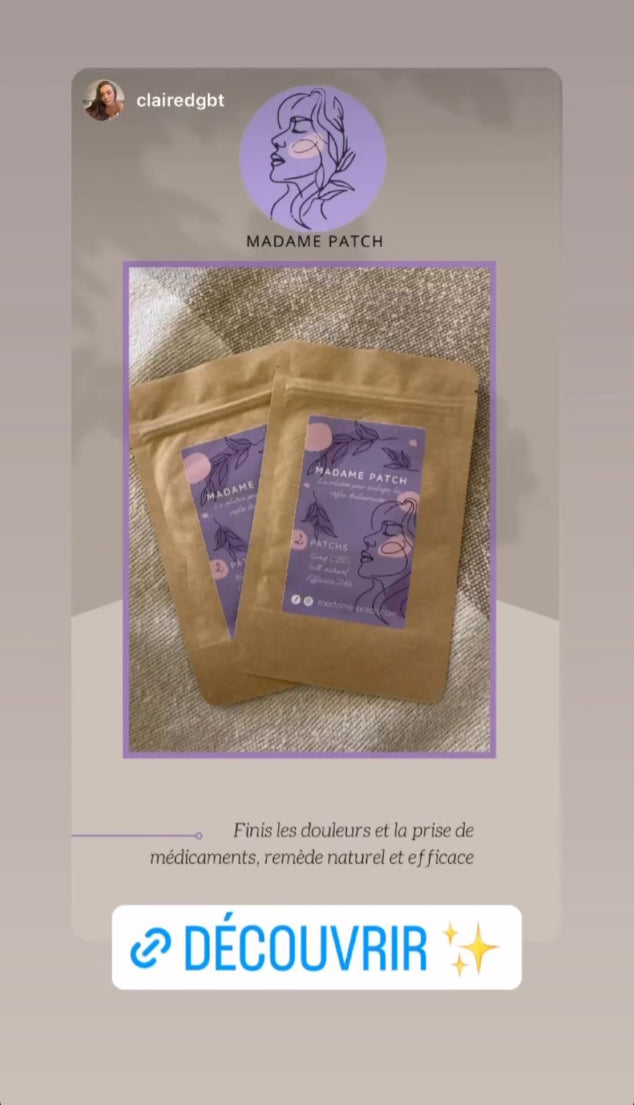 avis 8 cliente madame patch tracas menstruels