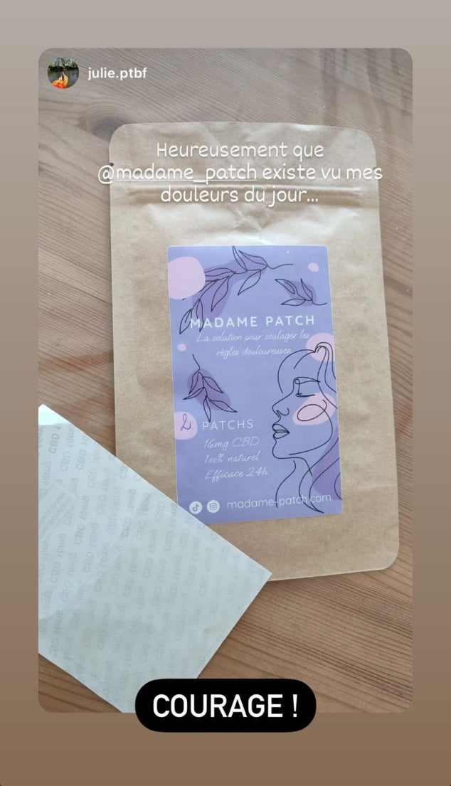 avis 3 cliente madame patch naturel pour crampes règles