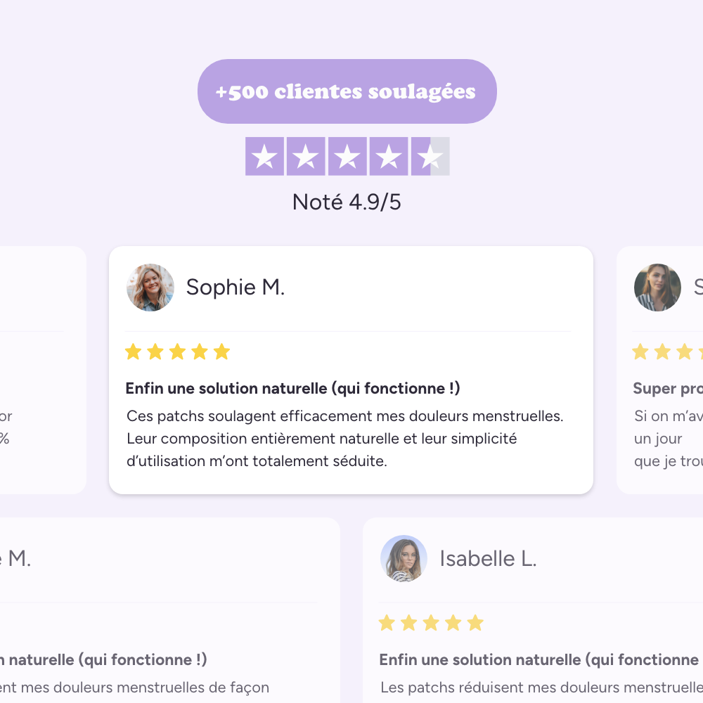 Pack Harmonie - Crampes apaisées & sérénité du cycle Madame Patch