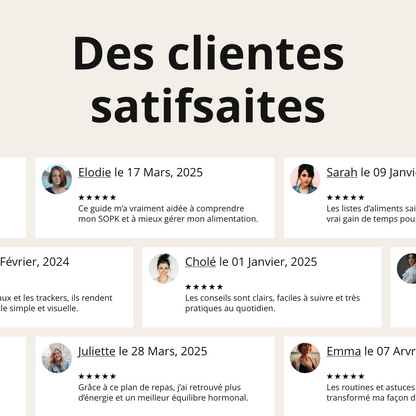 Plan alimentaire SOPK & liste aliments IG bas Madame Patch