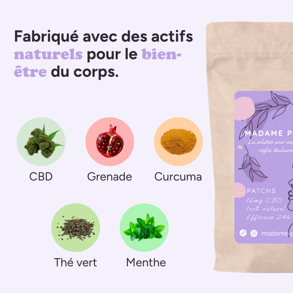 Pack Harmonie - Crampes apaisées & sérénité du cycle Madame Patch