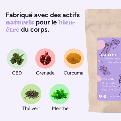 Pack Harmonie - Crampes apaisées & sérénité du cycle Madame Patch