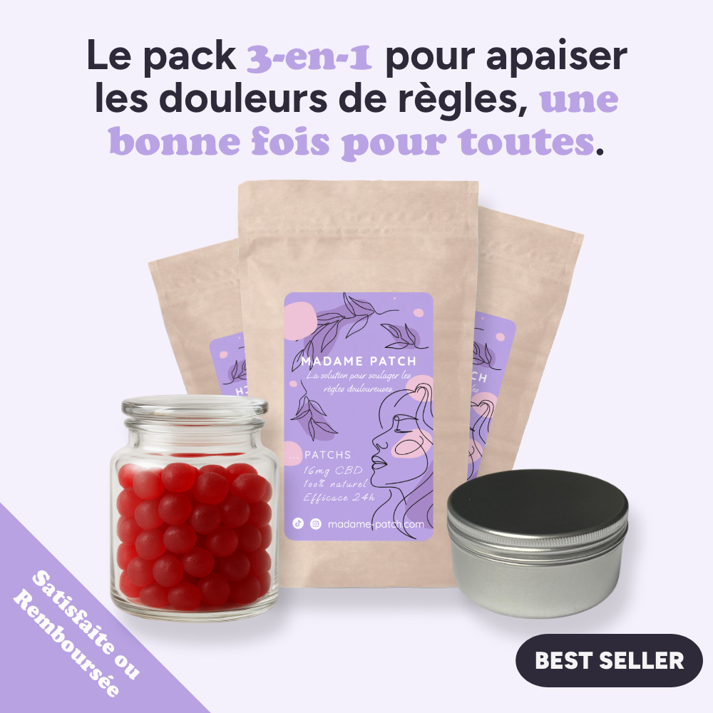 Pack Harmonie - Crampes apaisées & sérénité du cycle Madame Patch