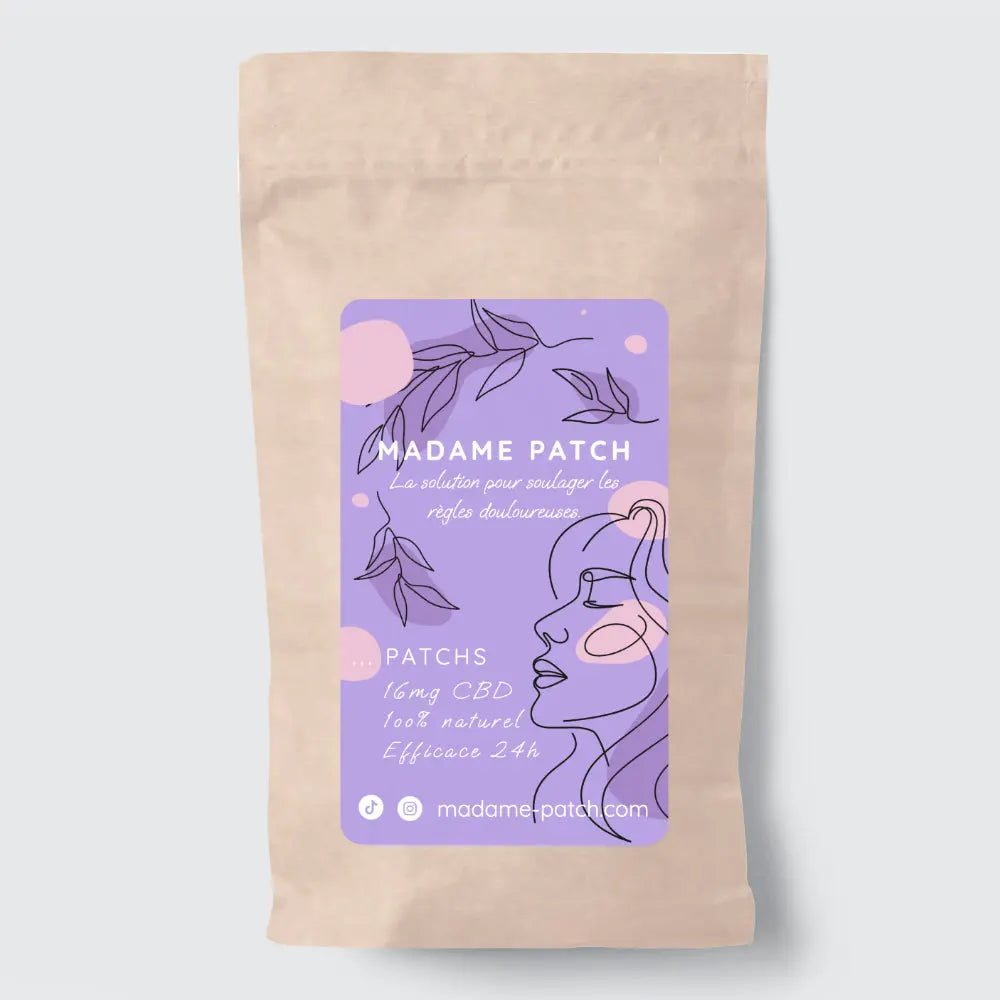 L'avant du packaging du PATCH de Madame à base de CBD