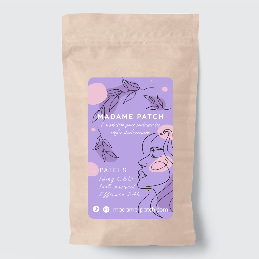 L'avant du packaging du PATCH de Madame à base de CBD